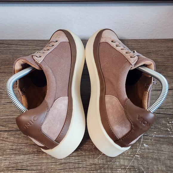 Vionic Women's Sneakers in Brown and Cream - Picture 5 of 9